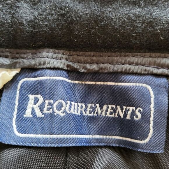 Requirements Vintage 100% Wool Pants Black Size 8 - Picture 5 of 10